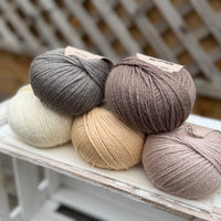 Five colour Milburn DK yarn pack - Warm Neutrals (250g)