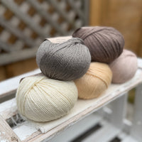Five colour Milburn DK yarn pack - Warm Neutrals (250g)