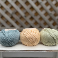 Three colour Milburn DK yarn pack - Vintage Greens (150g)