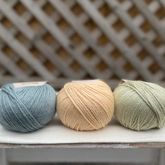 Three colour Milburn DK yarn pack - Vintage Greens (150g)