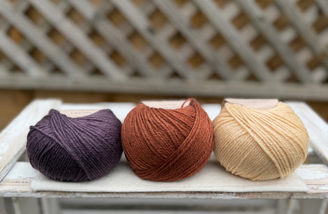 Three colour Milburn DK yarn pack - Elegance (150g)