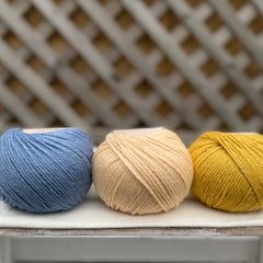 Three colour Milburn DK yarn pack - Beach Hut (150g)