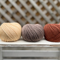 Three colour Milburn DK yarn pack - Warm Tones (150g)