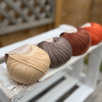 Four colour Milburn DK yarn pack - Autumn (200g)