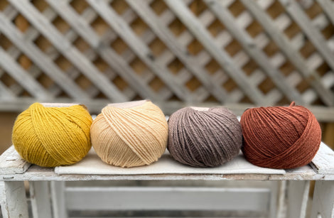 Four colour Milburn DK yarn pack - Retro (200g)