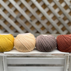 Four colour Milburn DK yarn pack - Retro (200g)
