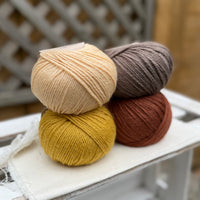 Four colour Milburn DK yarn pack - Retro (200g)