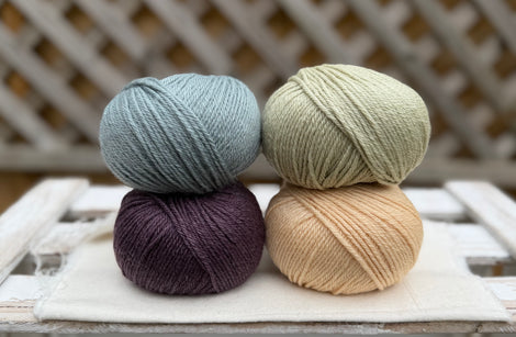 Four colour Milburn DK yarn pack - Hedgerow (200g)