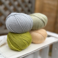 Four colour Milburn DK yarn pack - Cool Greens (200g)