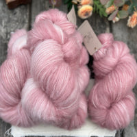 Brimham Fluff (lace) in Rambling Rose (Dyelot 030725)