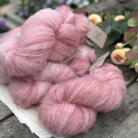 Brimham Fluff (lace) in Rambling Rose (Dyelot 030725)