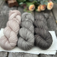 Three colour Brimham 4ply High Twist yarn pack - Neutrals
