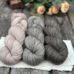 Three colour Brimham 4ply High Twist yarn pack - Neutrals