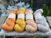 Four colour hand dyed Titus 4ply yarn pack - Autumn Gold
