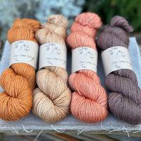 Four colour hand dyed Titus 4ply yarn pack - Autumn Oak