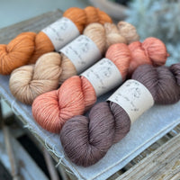 Four colour hand dyed Titus 4ply yarn pack - Autumn Oak