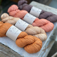 Four colour hand dyed Titus 4ply yarn pack - Autumn Oak