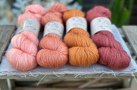 Four colour hand dyed Titus 4ply yarn pack - Late Summer