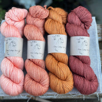 Four colour hand dyed Titus 4ply yarn pack - Late Summer
