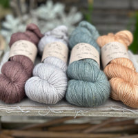 Four colour hand dyed Rosedale/Titus 4ply yarn pack - Soft Tones