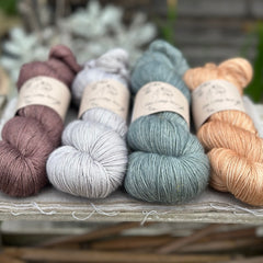 Four colour hand dyed Rosedale/Titus 4ply yarn pack - Soft Tones