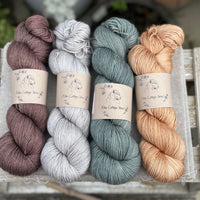 Four colour hand dyed Rosedale/Titus 4ply yarn pack - Soft Tones