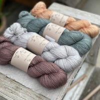 Four colour hand dyed Rosedale/Titus 4ply yarn pack - Soft Tones
