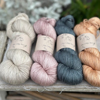 Four colour hand dyed Rosedale/Titus 4ply yarn pack - Pastels