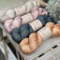 Four colour hand dyed Rosedale/Titus 4ply yarn pack - Pastels