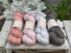 Four colour hand dyed Rosedale/Titus 4ply yarn pack - Soft Pinks