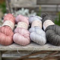Four colour hand dyed Rosedale/Titus 4ply yarn pack - Soft Pinks