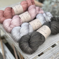 Four colour hand dyed Rosedale/Titus 4ply yarn pack - Soft Pinks
