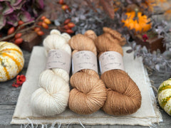 Three colour 4ply yarn packs