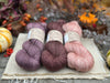 Three colour hand dyed Rosedale 4ply yarn pack - Dusky Pinks