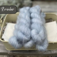 Dyed-to-order sweater quantities - Eldwick Lace (72% superkid mohair/28% silk) hand dyed to order