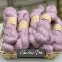 Dyed-to-order sweater quantities - Eldwick Lace (72% superkid mohair/28% silk) hand dyed to order