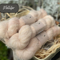 Dyed-to-order sweater quantities - Lowther Lace (75% baby suri alpaca/25% silk) hand dyed to order