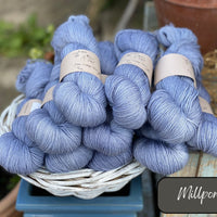 Dyed-to-order sweater quantities - Titus 4ply (75% superwash merino/25% silk) hand dyed to order