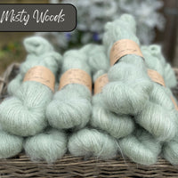 Dyed-to-order sweater quantities - Eldwick Lace (72% superkid mohair/28% silk) hand dyed to order