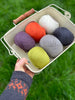 Six colour Milburn 4ply/fingering weight yarn pack 1 (300g)