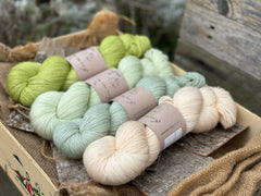 Four colour 4ply yarn packs
