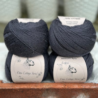 Balls of black yarn