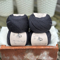 Balls of black yarn