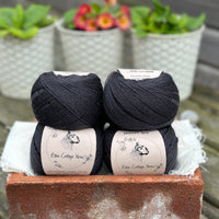 Balls of black yarn