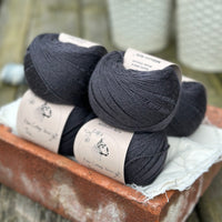 Balls of black yarn