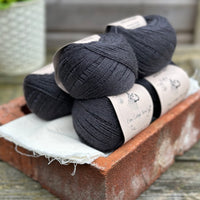 Balls of black yarn