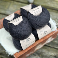 Balls of black yarn