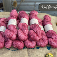 Dyed-to-order sweater quantities - Keld Fingering (90% superwash merino/ 10% linen) hand dyed to order