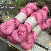 Dyed-to-order sweater quantities - Silverdale 4ply (75% superwash extrafine merino/ 15% nylon/ 10% silver stellina) hand dyed to order
