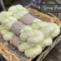 Dyed-to-order sweater quantities - Silverdale 4ply (75% superwash extrafine merino/ 15% nylon/ 10% silver stellina) hand dyed to order